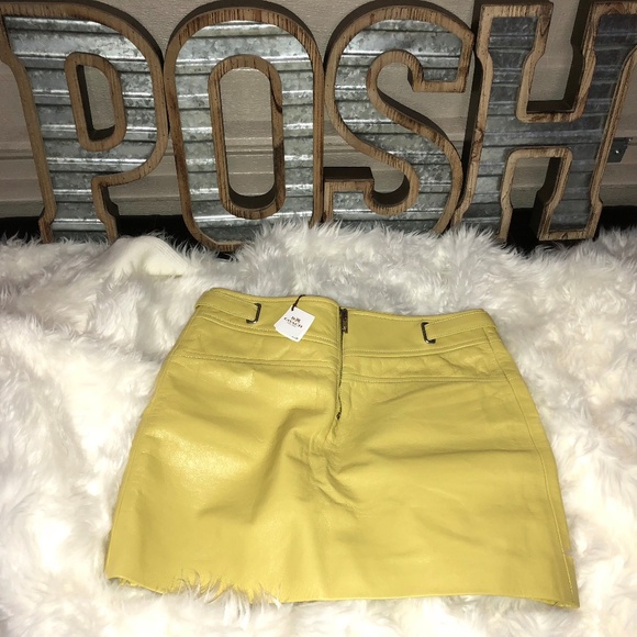 COACH RUNWAY Moto Leather Skirt - Super Cut - Picture 3 of 7